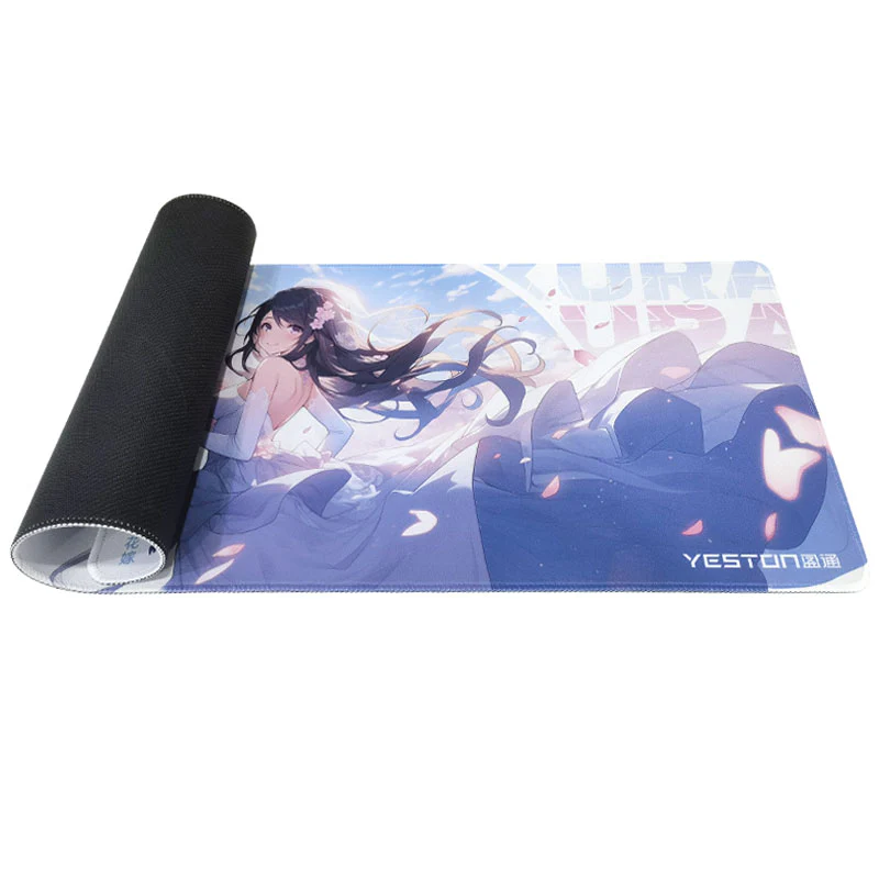 New Yeston Sakura 27.5*11.8*0.12in(700*300mm) Mouse pad, Thick Extended Mouse Mat Non-Slip Spill-Resistant Desk Pad - Image 5