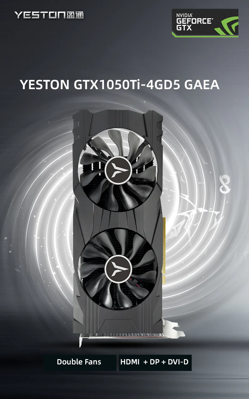 (Promotion $14 Off)Yeston GAEA GTX 1050 ti 4GD5 128bit Graphics Card PCIE 3.0 GDDR5 1050 Ti Graphics Card for PC - Image 4