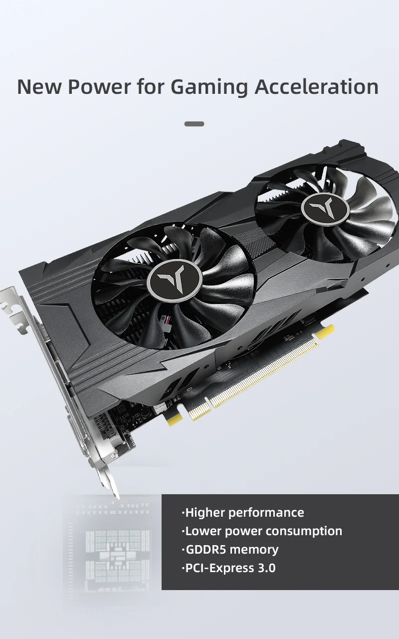 (Promotion $14 Off)Yeston GAEA GTX 1050 ti 4GD5 128bit Graphics Card PCIE 3.0 GDDR5 1050 Ti Graphics Card for PC - Image 6