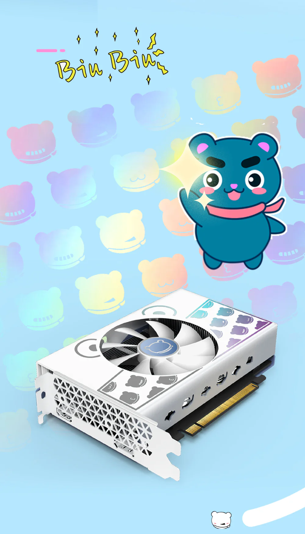 Yeston Cute Pet Radeon RX 6500 XT 4GB D6 GDDR6 6nm video cards Desktop computer PC Video Graphics Card - Image 5