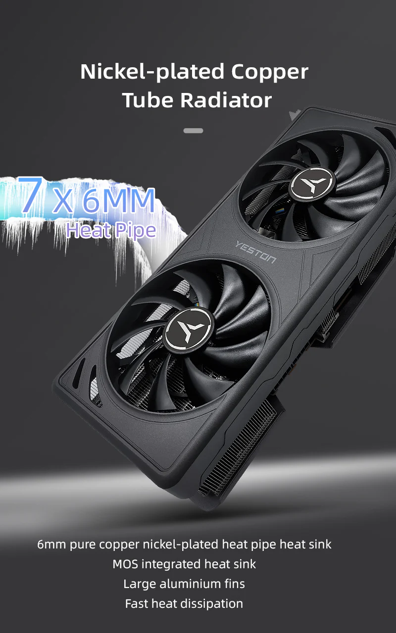 Yeston GAEA Radeon RX 9070 XT 16GB GDDR6 4nm video cards Desktop computer PC Video Graphics Card - Image 7