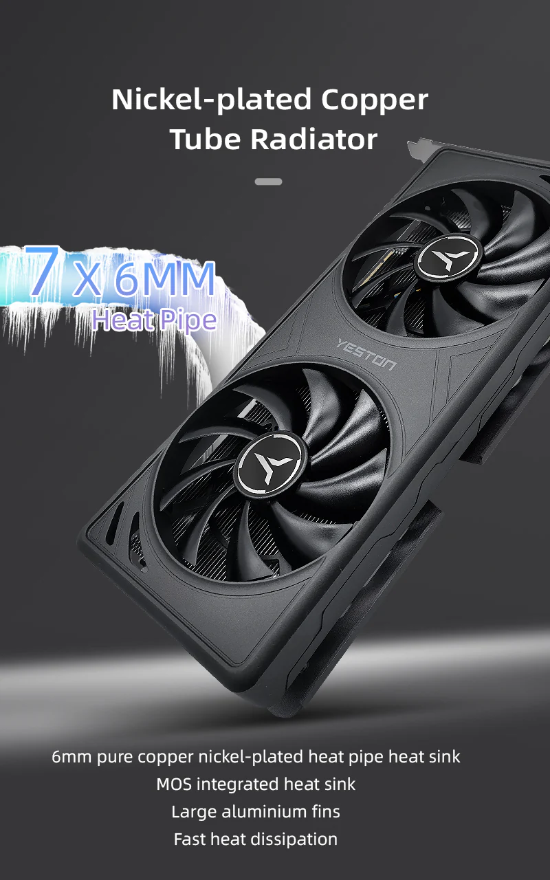 (Promotion)Yeston GAEA Radeon RX 9060 XT 16GB GDDR6 video cards Desktop computer PC Video Graphics Card - Image 7