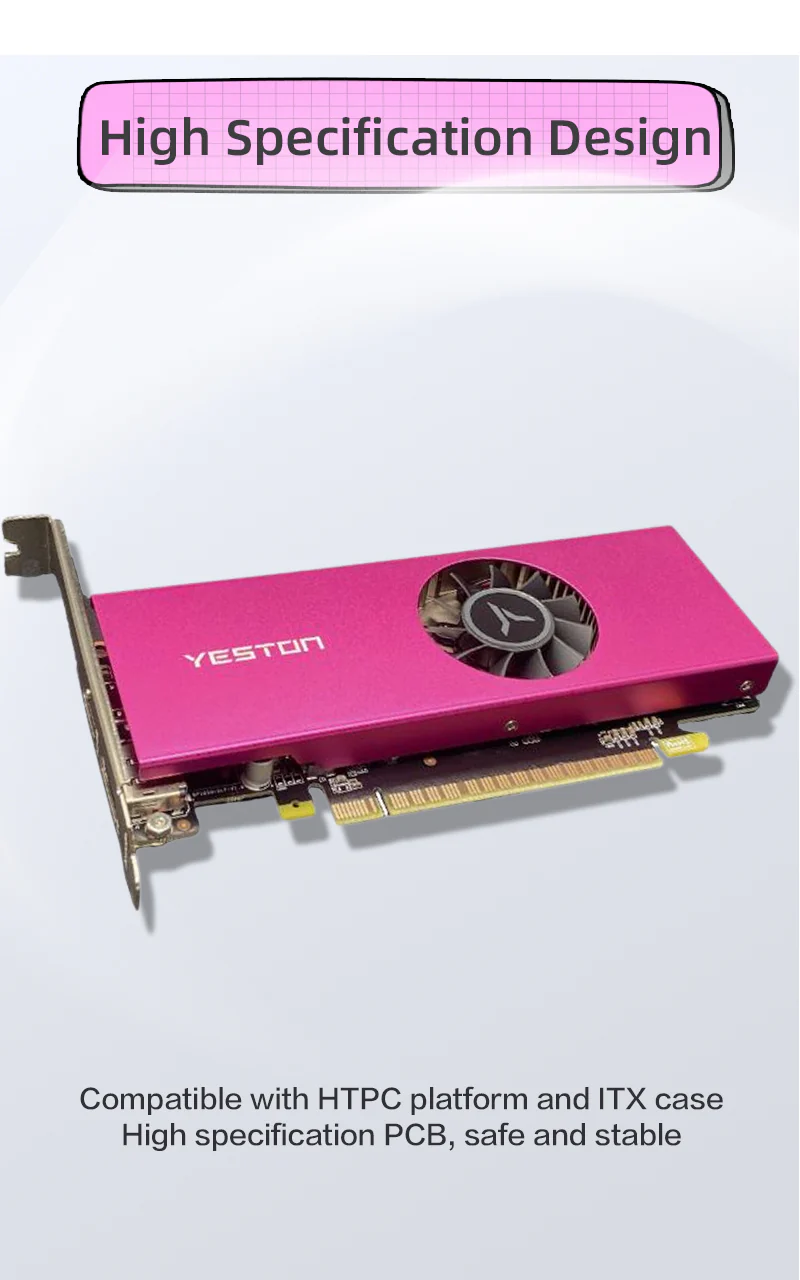 (Promotion)Yeston GTX 1050 ti 4GD5 LP 128bit Graphics Card PCIE 3.0 GDDR5 1050 Ti Video Card for PC - Image 8