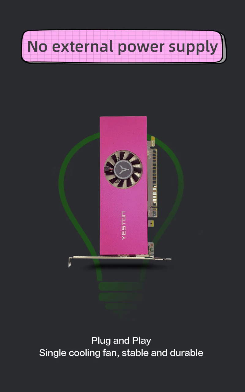 (Promotion)Yeston GTX 1050 ti 4GD5 LP 128bit Graphics Card PCIE 3.0 GDDR5 1050 Ti Video Card for PC - Image 9