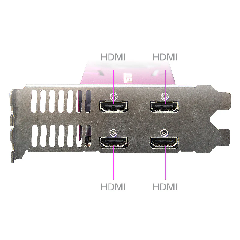 Yeston Radeon RX 550 4GB GDDR5 1183MHz 512processors PCIExpress 3.0 video cards DirectX12 Double slot 4*HDMI compatible Half height graphics card of Desktop - Image 3