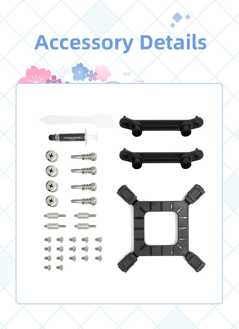 Yeston Sakura 360 Desktop Liquid CPU Cooler supports Intel / AMD platform PWM Temperature Control Fan Water Cooling Radiator - Image 12