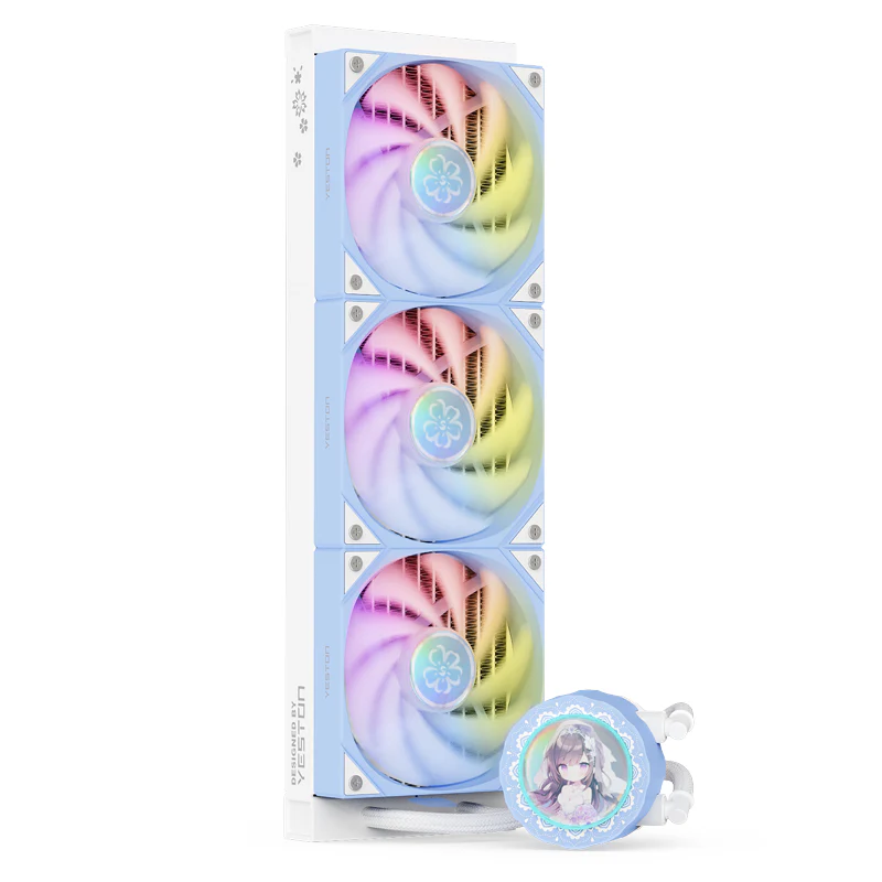 Yeston Sakura 360 Desktop Liquid CPU Cooler supports Intel / AMD platform PWM Temperature Control Fan Water Cooling Radiator - Image 3