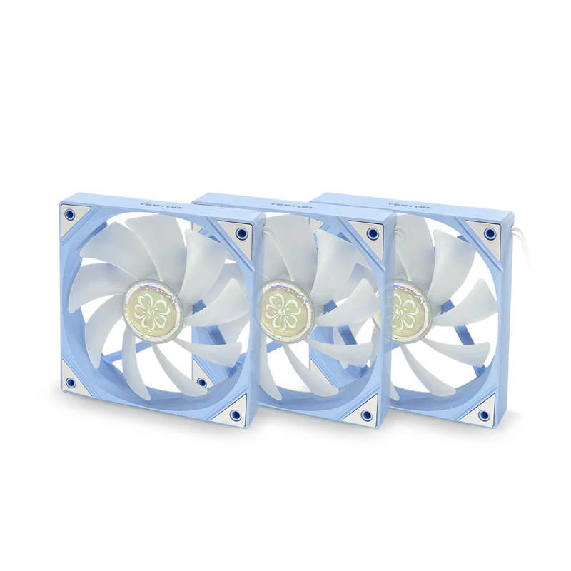 (Promotion: $5 discount over $30)Yeston SAKURA Computer Case Fan ARGB LED 120mm Cooler Fan Quiet Edition High Airflow Color LED Case Fan 4pin PWM Silent Fan with Hydraulic Bearing (Forward Fan) - Image 11