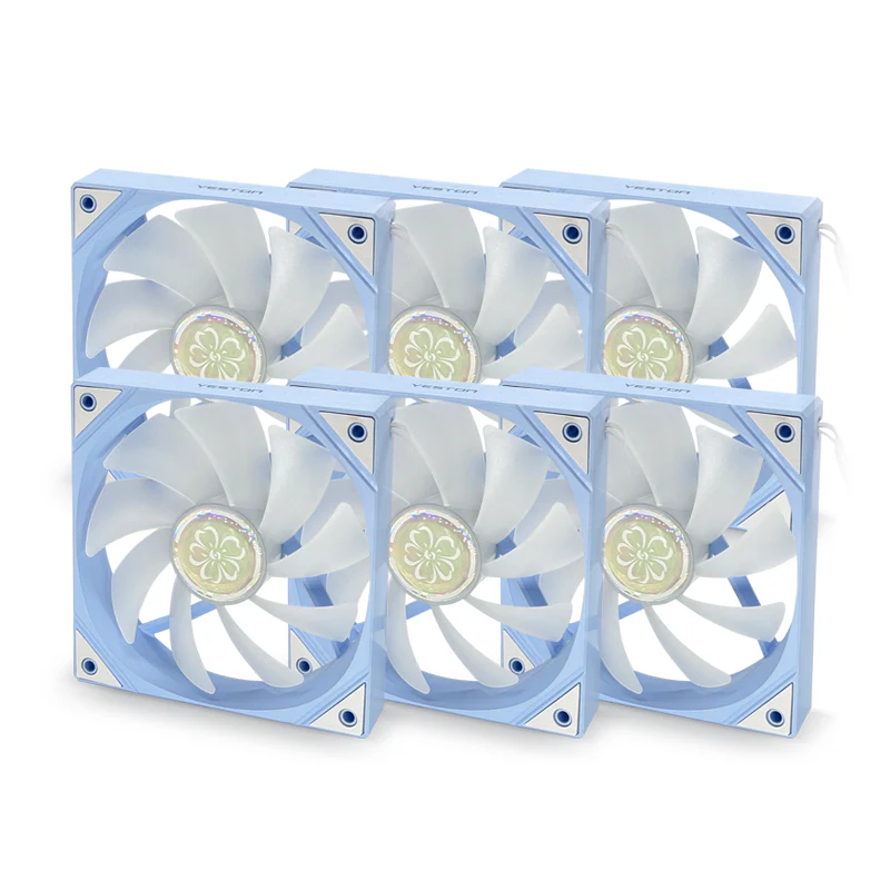 (Promotion: $5 discount over $30)Yeston SAKURA Computer Case Fan ARGB LED 120mm Cooler Fan Quiet Edition High Airflow Color LED Case Fan 4pin PWM Silent Fan with Hydraulic Bearing (Forward Fan) - Image 13