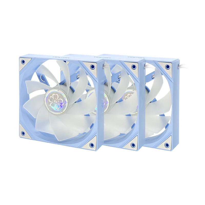 (Promotion: $5 discount over $30)Yeston SAKURA Computer Case Fan ARGB LED 120mm Cooler Fan Quiet Edition High Airflow Color LED Case Fan 4pin PWM Silent Fan with Hydraulic Bearing (Reverse Fan) - Image 12