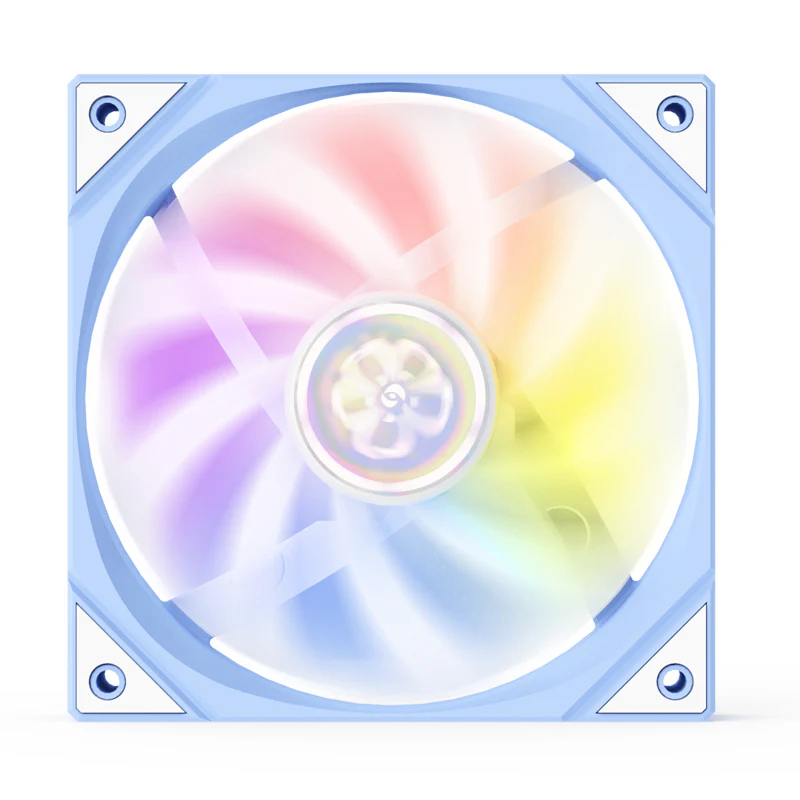 (Promotion: $5 discount over $30)Yeston SAKURA Computer Case Fan ARGB LED 120mm Cooler Fan Quiet Edition High Airflow Color LED Case Fan 4pin PWM Silent Fan with Hydraulic Bearing (Reverse Fan) - Image 3