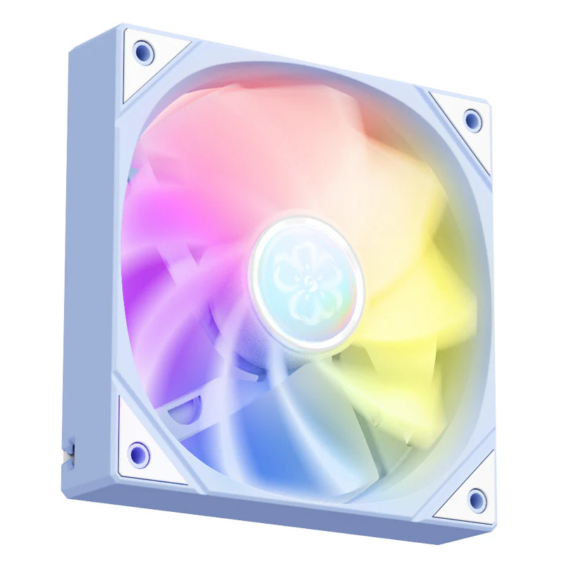 (Promotion: $5 discount over $30)Yeston SAKURA Computer Case Fan ARGB LED 120mm Cooler Fan Quiet Edition High Airflow Color LED Case Fan 4pin PWM Silent Fan with Hydraulic Bearing (Reverse Fan) - Image 5