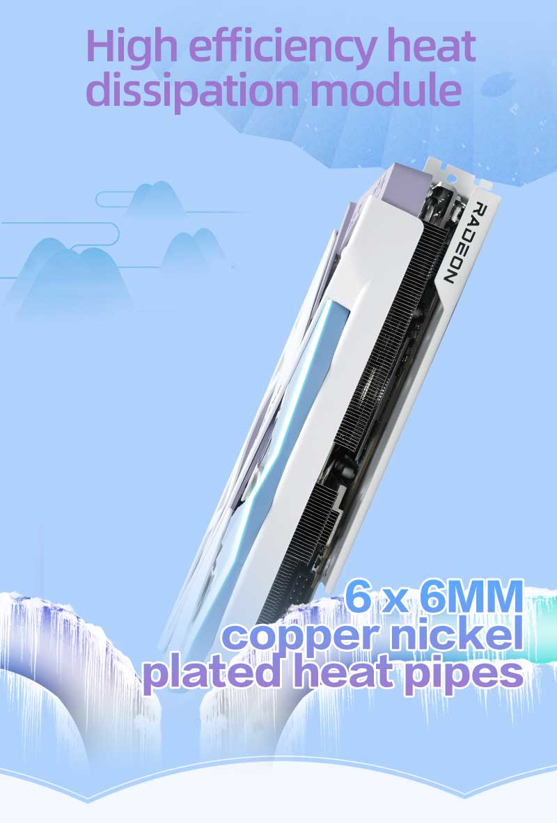 Yeston Sakura Radeon RX 7800 XT 16G GDDR6 256bit 5nm video cards Desktop computer PC Video Graphics Card - Image 12