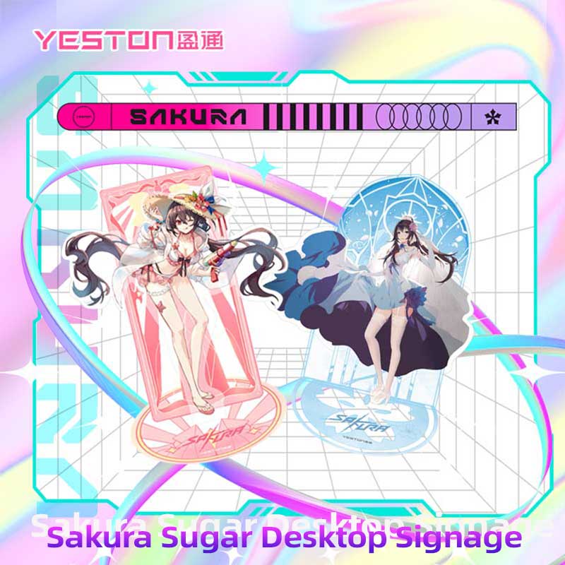 (Promotion: $5 discount over $30)Yeston Sakura Sugar Desktop Signage - Image 3