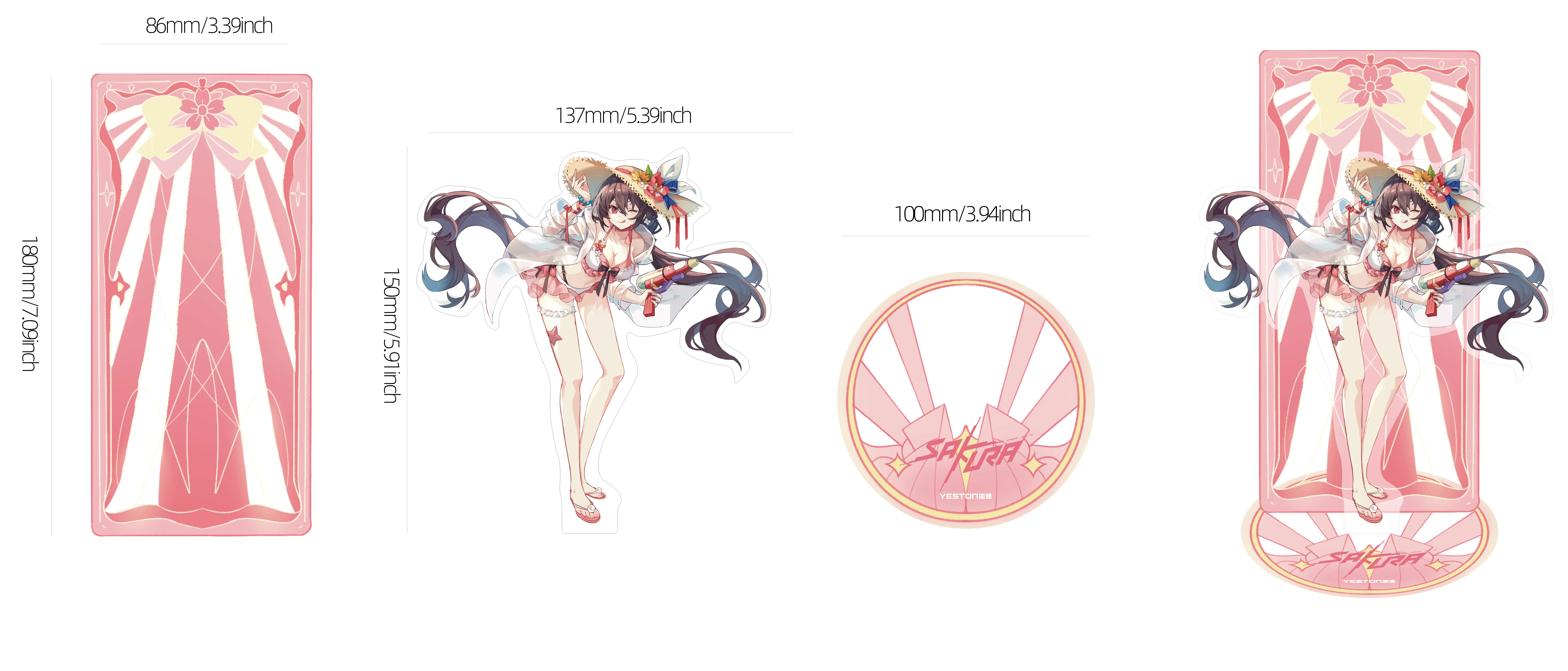 (Promotion: $5 discount over $30)Yeston Sakura Sugar Desktop Signage - Image 4