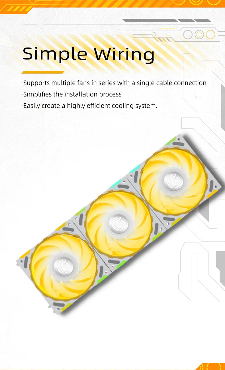 (Promotion: $5 discount over $30)Zeaginal ARGB Light of Zhuishen LED 120mm Case Fan,Quiet Edition High Airflow Color LED Case Fan for PC Cases, CPU Coolers,Radiators SystemComputer Case Cooling Fan - Image 5