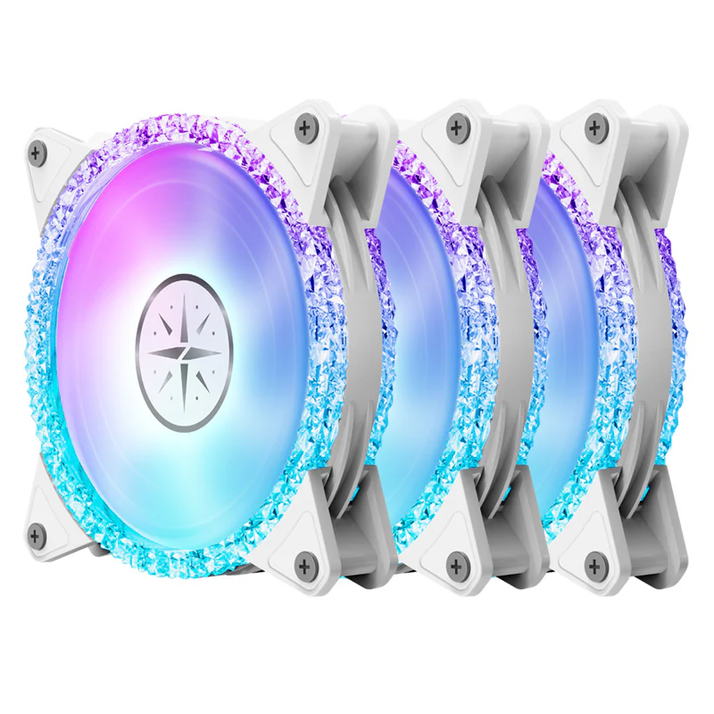 (Promotion: $5 discount over $30)(Only Canada has inventory) Zeaginal ZC-12025 ARGB Bling Bling LED 120mm Case Fan,Quiet Edition High Airflow Color LED Case Fan for PC Cases, CPU Coolers,Radiators SystemComputer Case Cooling Fan - Image 10